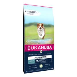 Eukanuba Grain Free Adult Small and Medium Breed com cordeiro - 12 kg