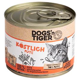 Dogs'n Tiger Adult Cat 12 x 200 g - Pack económico  - Peru delicioso