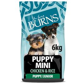 Burns Puppy Mini com frango e arroz - 6 kg