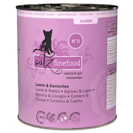 catz finefood 6 x 800 g comida húmida para gatos - Cordeiro e coelho