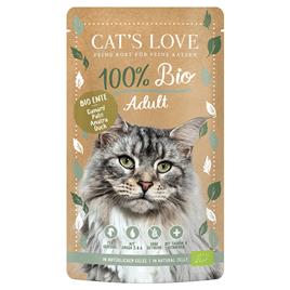 Cat's Love Bio 6 x 100 g comida húmida biológica para gatos - Pato