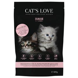 Cat's Love Junior com aves ração para gatos - 400 g