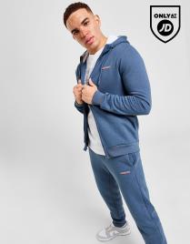 McKenzie Essential Full Zip Hooded Tracksuit - Blue, Blue