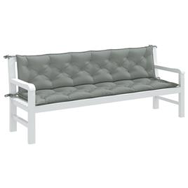 vidaXL Almofadões banco jardim 2pcs 200x50x7cm mesclado tecido