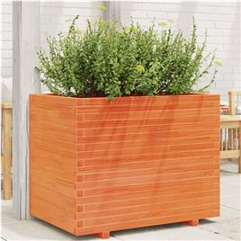 vidaXL Vaso/floreira de jardim 90x60x72 cm pinho maciço castanho mel