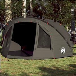 vidaXL Tenda de pesca para 4 pessoas impermeável castanho