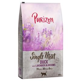 Purizon Single Meat Pato com flor de lavanda ração para gatos - Pack económico: 2 x 6,5 kg