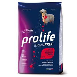 Dog Prolife Carne de vaca e batata sem cereais - 10 kg