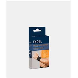 Exdol Muñequera Ajustable Elastica Transpirable Negra S-M