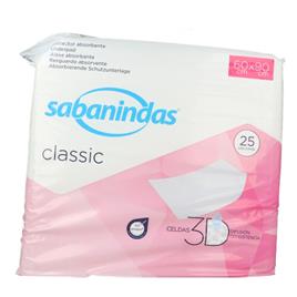 Sabanindas Classic 25 Uds Protector Absorbente 60 X 90