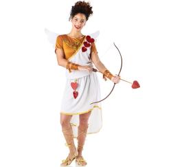 Fato de cupido símbolo dourado para mulher