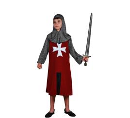 Fato de escudeiro medieval Borgonha para menino