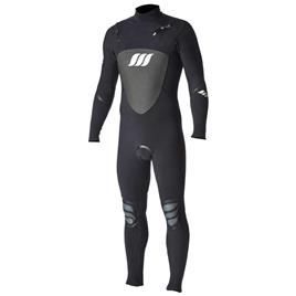 West Lotus Long Sleeve Chest Zip Neoprene Suit Preto M