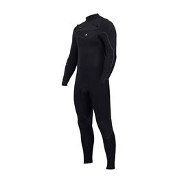 Zion Yeti 3/2 Mm Streamer Chest Zip Suit Preto XS