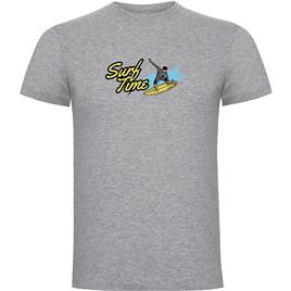 Kruskis Surf Time Short Sleeve T-shirt Cinzento 3XL Homem