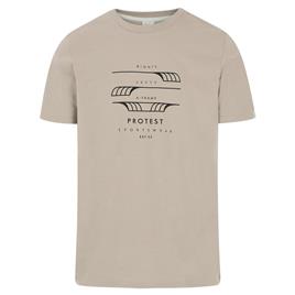 Protest Rimble Short Sleeve T-shirt Beige 2XL Homem