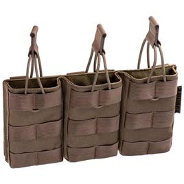 Clawgear 5.56 Mm Open Triple Core Mag Pouch Core Castanho