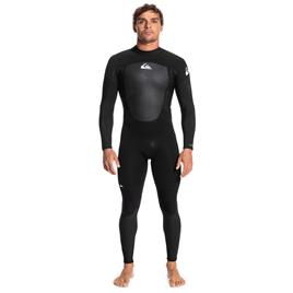 Quiksilver 3/2 Mm Prologue Long Sleeve Back Zip Neoprene Suit Preto MT