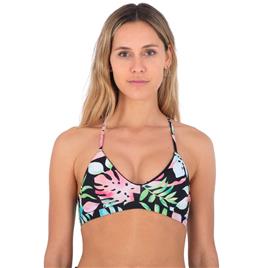 Hurley Tropix Adjustable Bikini Top Preto M Mulher