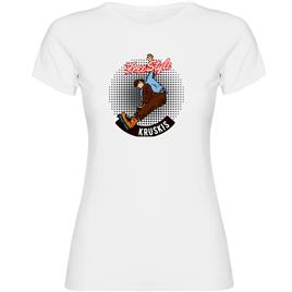 Kruskis Freestyle Rollers Short Sleeve T-shirt Branco S Mulher