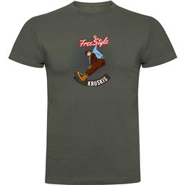 Kruskis Freestyle Rollers Short Sleeve T-shirt Verde 2XL Homem