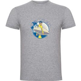 Kruskis On The Wave Short Sleeve T-shirt Cinzento L Homem