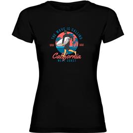 Kruskis Wave Calling Short Sleeve T-shirt Preto 2XL Mulher