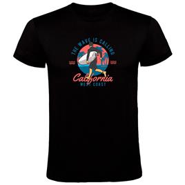 Kruskis Wave Calling Short Sleeve T-shirt Preto 3XL Homem