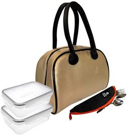 Smartlunch Lancheira SmartEve + bolsa com talheres (conj.), SMARTLUNCH