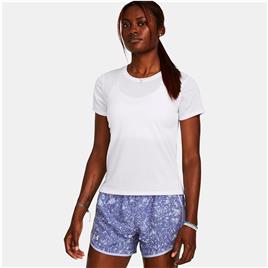 Under Armour Launch Short Sleeve T-shirt Branco L Mulher