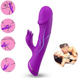 ARMONY - DILDO VIBRADOR COELHO SILICONE ROXO