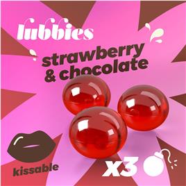 LUBBIES BOLINHAS DE ?LEO BEIJ?VEIS MORANGO & CHOCOLATE CRUSHIOUS