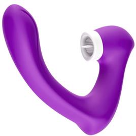 ARMONY - SECRETKISS LICKING CLITÓRIS VIBRATÓRIO E VIBRADOR CURVO ROXO