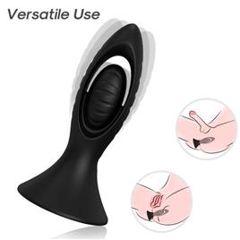 ARMONY - VIBRADOR E PLUG ANAL SILICONE PRETO