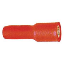Oem Marine Round Female Plug Terminal 100 Units Laranja 4 mm