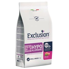 Exclusion Hypoallergenic Small Breed com carne de porco e ervilhas - 7 kg