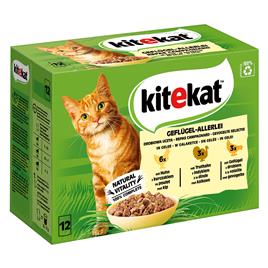 Kitekat saquetas herméticas 48 x 85 g - Misto de aves em gelatina