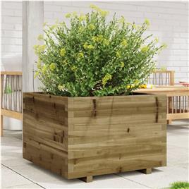 vidaXL Vaso/floreira de jardim 70x70x49,5 cm madeira pinho impregnada