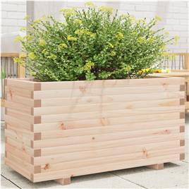 vidaXL Vaso/floreira de jardim 90x40x49,5 cm madeira de pinho maciça