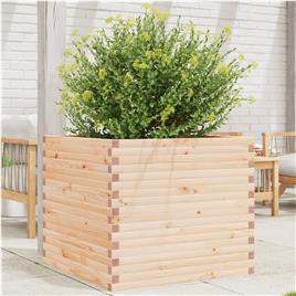 vidaXL Vaso/floreira de jardim 80x80x68,5 cm madeira de pinho maciça