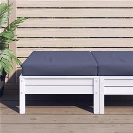 vidaXL Almofadão p/ móvel de paletes 60x60x10 cm oxford azul-marinho