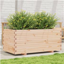 vidaXL Vaso/floreira de jardim 110x60x49,5 cm madeira de pinho maciça