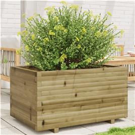 vidaXL Vaso/floreira de jardim 90x60x49,5 cm madeira pinho impregnada