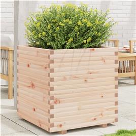 vidaXL Vaso/floreira de jardim 70x70x72,5 cm madeira de pinho maciça