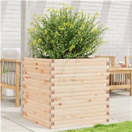 vidaXL Vaso/floreira de jardim 70x70x68,5 cm madeira de pinho maciça