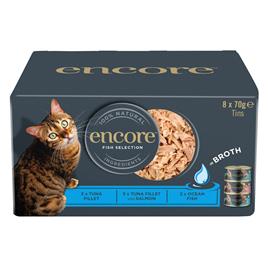 Encore em latas 8 x 70 g comida húmida para gatos - Pack misto - Pack misto: Seleção de peixe (3 variedades)