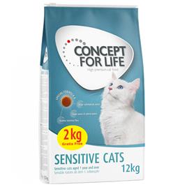 Concept for Life Sensitive Cats - Receita melhorada! - 10 + 2 kg grátis!