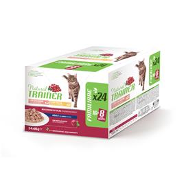 Natural Trainer Adulto  - 24 x 85 g Mixpaket: Huhn & Lachs