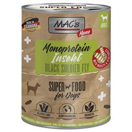 MAC's Monoprotein Insect & Superfood 24 x 750 g - Pack económico - Mosca-soldado-negra (Hermetia illucens)