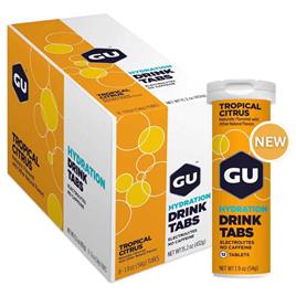Gu Tropical Citrus Hydration Tabs Box 8 Units Transparente